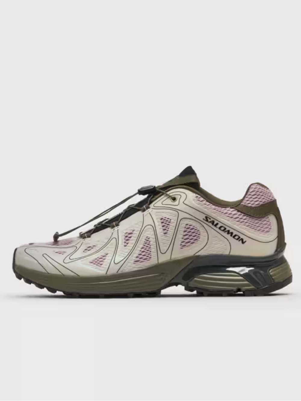 Salomon Women's Sneakers in Pink and Olive-Tone